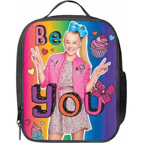 New Arrivals Singing Star Siwa Children Lunch Bag for Kids Food Box for Grils Portable Cooler Picnic for School Student