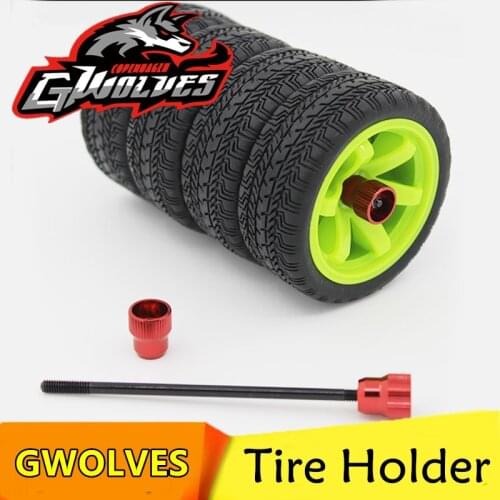 Very practical GWOLVES 1/10 RC Tires Wheel metal Tire Holder RC Accessory Tire receptacle for hsp axial rc4wd hpi 3RACING TAMIYA