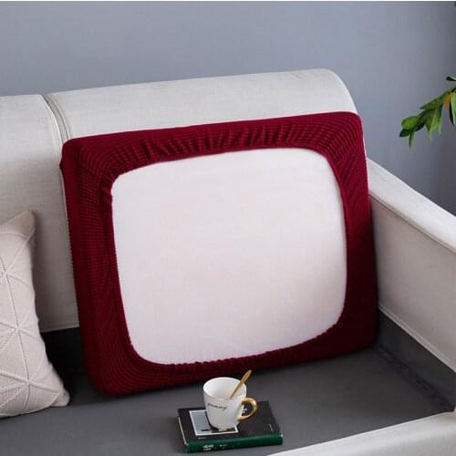 Solid Color Sofa Cushion Cover Stretch Seat Chair Cover Washable Corner Couch Cover Elastic Sofa Slipcover Funiture Protector
