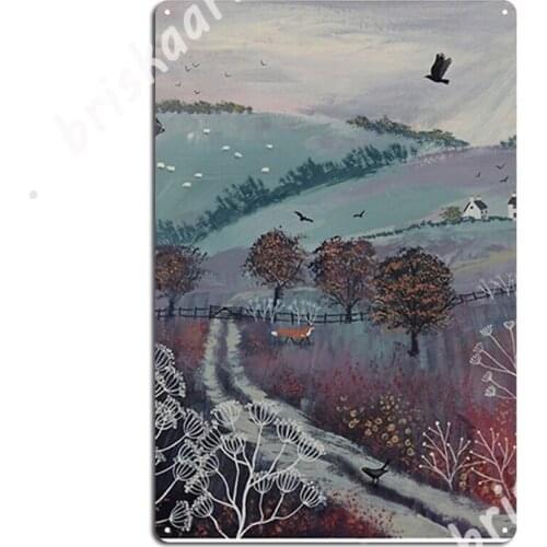 Autumn Dusk Metal Signs Painting Décor Funny Cinema Living Room Kitchen Tin sign Posters