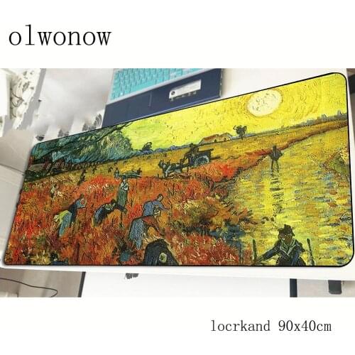 Van gogh mouse pad cool new 900x400x2mm mousepads best gaming mousepad gamer Adorable personalized mouse pads keyboard pc pad