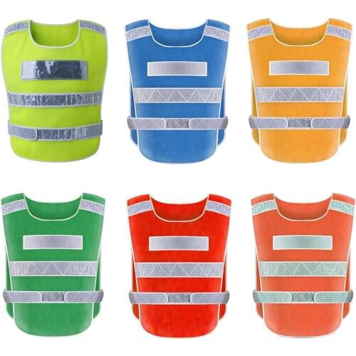 Adjustable Neon Colored Safety Vest Reflective Outdoor Night Driving