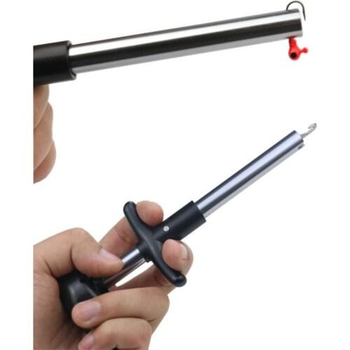 Fishing Hook Remover with Squeeze Puller Handle T-Shaped Fishing Lure Extractor Puller Fishing Tools Accessories W1