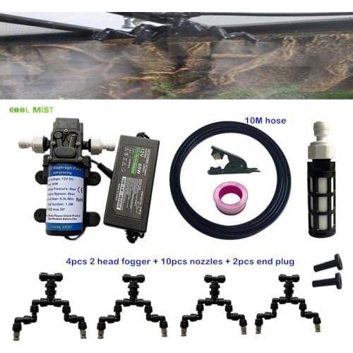 S345 Reptiles Fogger Nozzle Sprinkler Rain forest Tank Pet Humidification Cooling system Reptile Pet Terrarium Misting Sprayer