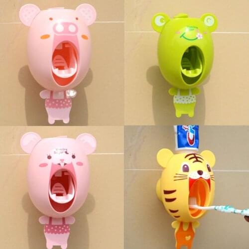 Squeezer Out Holder Home Automatic Lazy Wash Suit Child Baby Student Bathroom Sucker Accessories Tooth Paste Dispenser