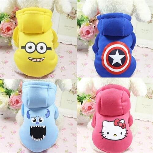 Warm Dog Clothes for Small Dogs Fleece Coat Pet Chihuahua Clothes Puppy Outfit Cartoon Clothing Winter Dog Clothes Apparel