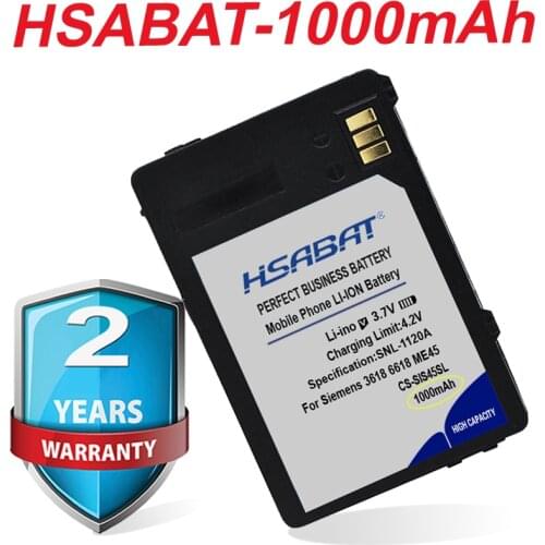 Top Brand 100% New 1000mAh CS-SIS45SL V30145-K1310-X185 V30148-K1310-X183 Battery for Siemens 3618 6618 ME45 S45 S45i in stock