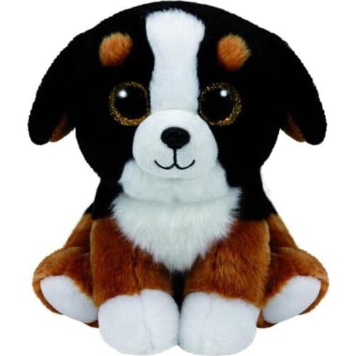 Ty Cute Animals Roscoe the Black & White Dog Plush Toy