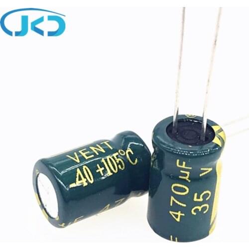 20pcs 35V 470UF 8*12MM high frequency low impedance aluminum electrolytic capacitor 470uf 35v capacitor only good quality 20