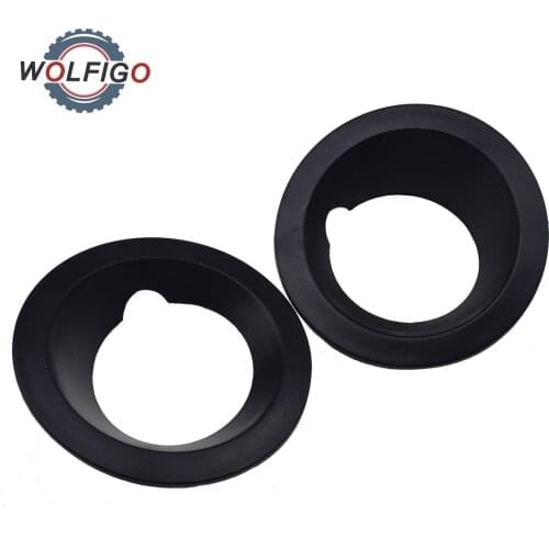 WOLFIGO Front Left Right Bumper Fog Light Foglamp Ring Cover Cap for BMW X3 E83 2004 2005 2006 51113400911 51113400912