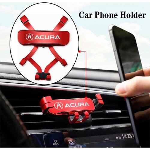 1Pcs Zinc Alloy Gravity Car Mount Mobile Phone Holder For Acura RDX CDX TLX-L NSX TLX MDX ILX ZDX RLX TSX Accessories
