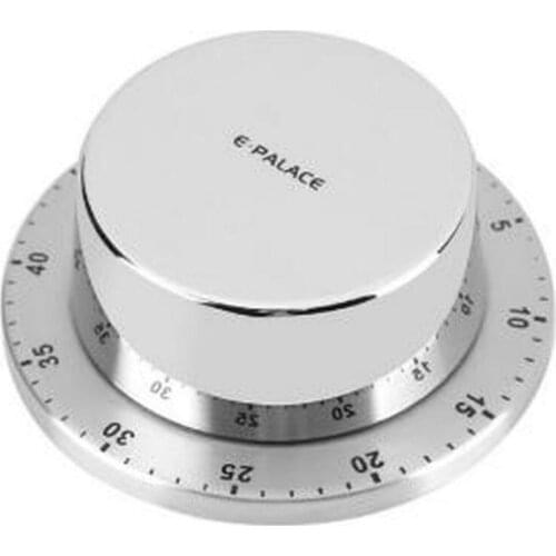 1PCS Manual Magnetic Base Stainless Steel Kitchen Timer Mechanical Timer Countdown Kitchen Tools Cookware WJ824