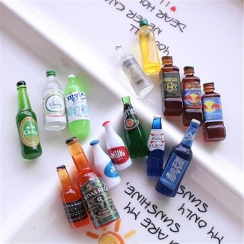 10/20pcs 1/6 Scale Dollhouse Miniature Wine Bottle Drink Miniatural food for blyth Barbies bjd Doll Kitchen Decor Kids toys