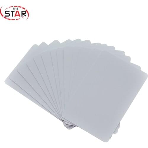 100pcs/pack 13.56MHz PVC RFID Blank Cards with Chip ISO14443A standard MF compatible chip card 125KHz ID TK4100 chip cards