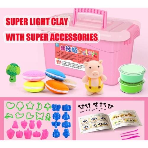 2020 Popular Toys for Children with Accessories Educational Slime Containers Slime Toys Super Light Clay Baby Boy Girl Gifts