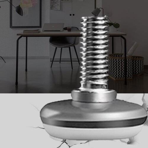 5PCS Furniture Legs Metal Anti-Slip Base Adjustable M6 M8 Leveling Feet Coffee Table Furniture Cabinet Leg Pad 15mm-25mm