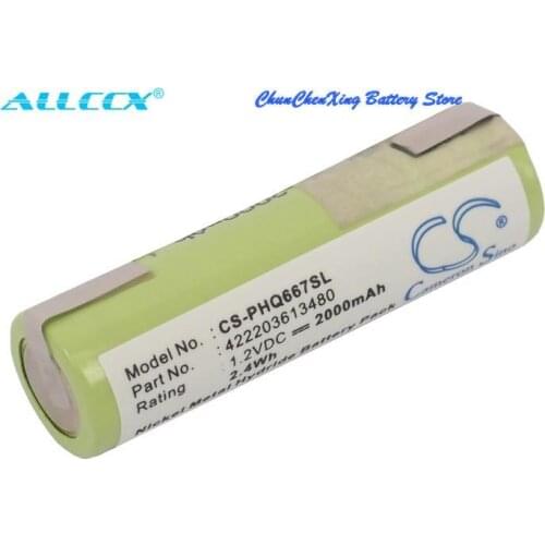 Cameron Sino 2000mAh Battery for Wahl 4810,4830,5000, 7040, 8550, 8551, 8554, 8745, 9550, 9590, 9851, 9852, Home Pro, Vision 180