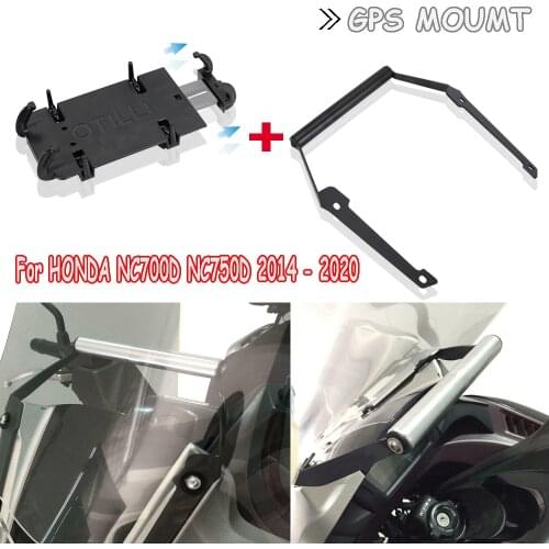 For HONDA NC750D 2014-2020 Motorcycle Accessories Front Phone Stand Holder Smartphone Phone GPS Navigaton Plate Bracket