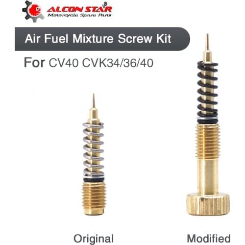 Alconstar- Carburetor Air Screws Idle Mixture Fuel Ratio Adjusting Screw For Harley CV40 Twin Cam Sportster Keihin CVK 34/36/40