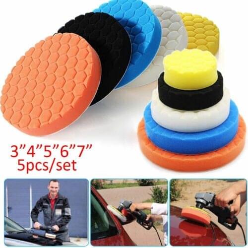Car Polishing Pad Kit Auto Buffing Waxing Polishing Wheel Moire Indentation Polishing Disc Sponge Pad For Car Cleaning Tools