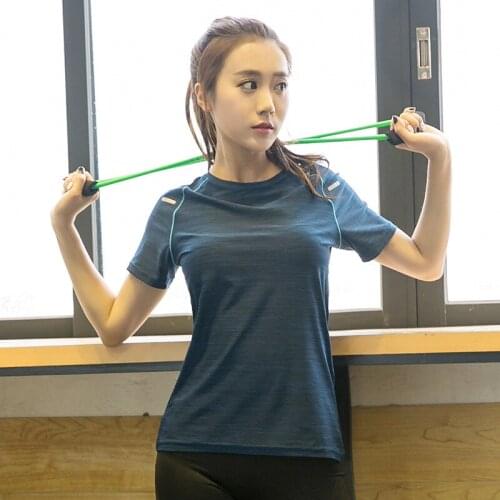 Plus Size Outdoor Sports Quick DryT Shirt Womens Fat Sister 200 Pounds Yoga Shirt Running Fit Yoga Short Sleeve