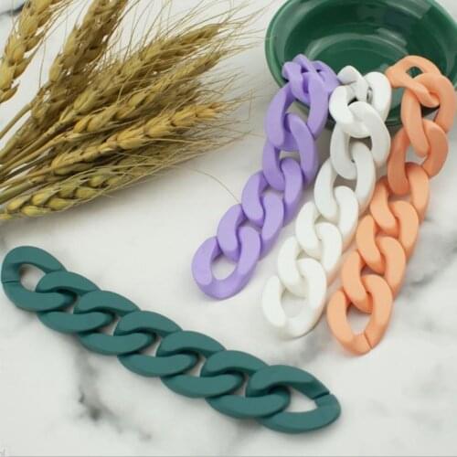 40/50/60cm Acrylic Resin Chain Bag Strap Handbag Plastic Strap Fashion Colorful Women Bag Accessories Shoulder Strap HOT Sell