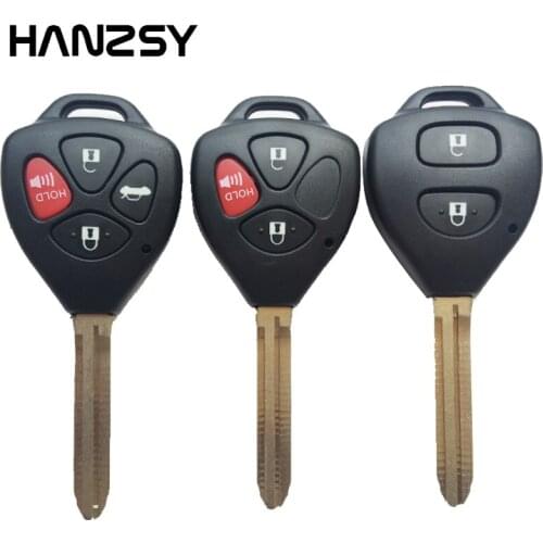 2/3/4 Buttons Remote Key Case For Toyota Yaris Corolla Matrix RAV4 Venza Camry 2007 2008 2009 2010 Avalon Car Key shell Fob