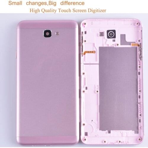 10Pcs/Lot For Samsung Galaxy J7 Prime G610F G610 On7 2016 Housing Battery Cover Back Cover Case Rear Door Chassis Shell