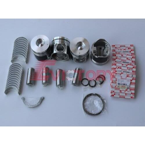 For ISUZU 4HF1T 4HF1-T rebuild kit water oil pump conrod valve gasket piston