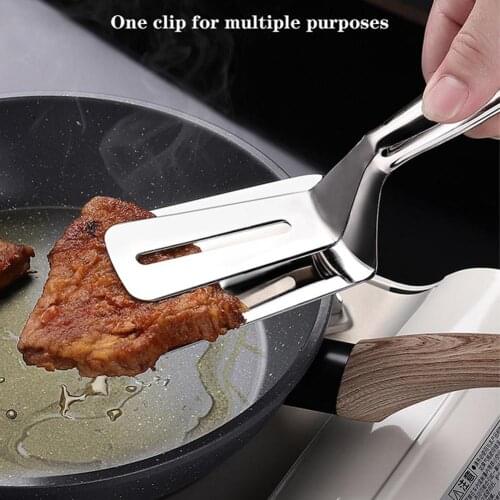 Home Pizza Steak Food Clamp BBQ Clip Grilled Fish Spatula Kitchen Cooking Tool Non-slip Cooking Clip Clamp BBQ Tool