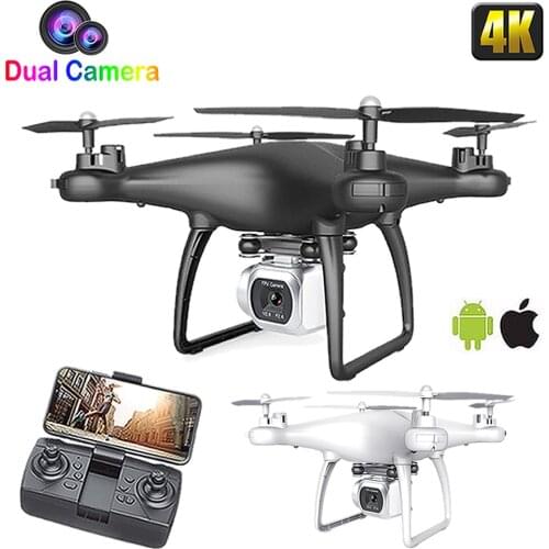 RC Drone FPV WIFI with Aerial Photography UAV 4K HD Pixel Camera Remote Control 4-Axis Quadcopter Aircraft Long Life Flying Toys