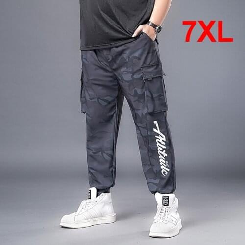 Joggers Men Streetwear Camouflage Pants Baggy Sweatpants Fashion Casual Trousers Plus Size 7XL Camo Pant Elastic Waist HA080