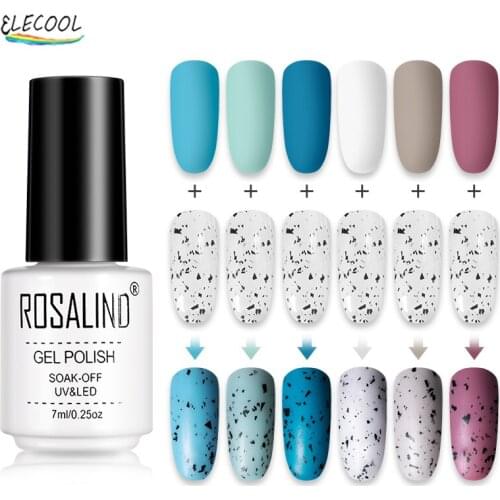 ELECOOL Gel Nail Polish Eggshell For Manicure Set Nail Art Semi Platium UV Lamp Nail Varnishes Base Top Coat Nails Gel Lacquer