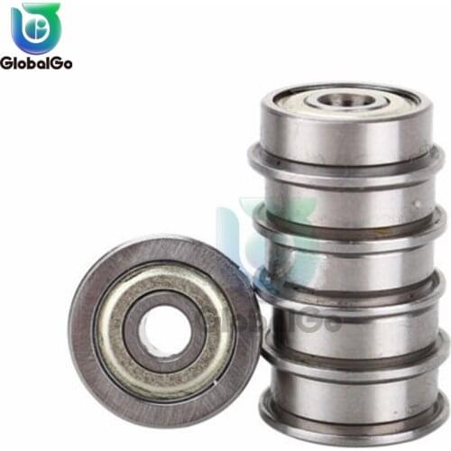 5pcs Flange Ball Bearings F604ZZ F623ZZ F624ZZ F625ZZ F684ZZ F688ZZ 3D Printers Parts Deep Groove Pulley Wheel Aluminium Part
