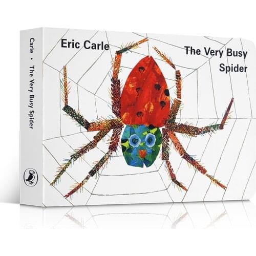 English Picture Book The Very Busy Spider Paperboard Colorful Picture Book Classroom Learning English Gifts for Children