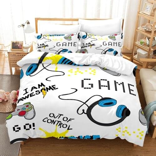 Gamepad Bedding Set Game Control Duvet Cover For Bedroom Duvet Cover For Kids Teenager Bed Quilt Cover Home Textile Bedclothes