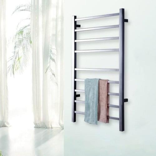 Yijin HZ-919A Wall Mounted Style Towel Warmer Electric Heated Towel Rail Bathroom Towel Shelf Towel Holder Rack Stainless Steel