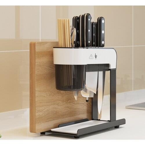Stainless Steel Knife Cutting Board Stand Chopsticks Spoon Dryer Cutlery Storage Holder Cutlery Rack Kitchen Utensil Organizer