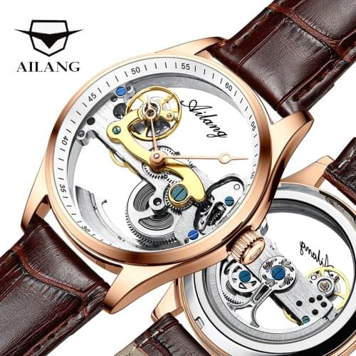 New concept watch transparent design automatic mechanical watch men casual fashion diesel engine watch Swiss top brand 2019 male