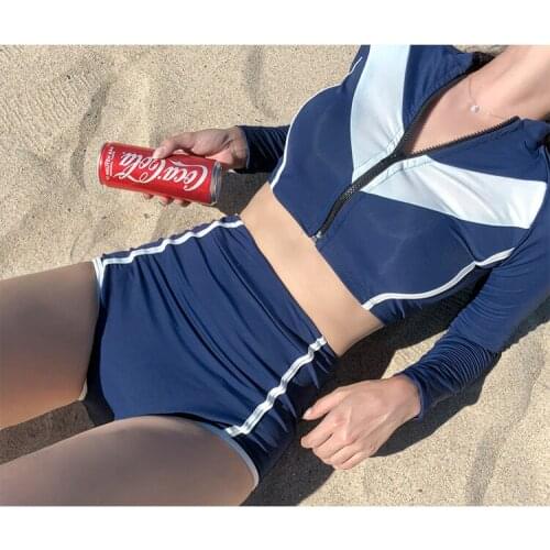 New Designer Korea BIKINI Sexy 2021 Women Sports Swimwear Two Pieces Swimsuit Female Bather Bathing Suit