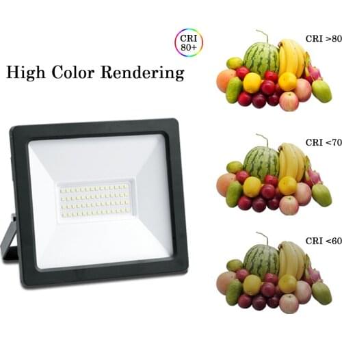 Spring promotion!LED Floodlight 50W IP65 Dust Proof Waterproof Outdoor LED Light 220-240V High Lumen for Garden Courtyard Street