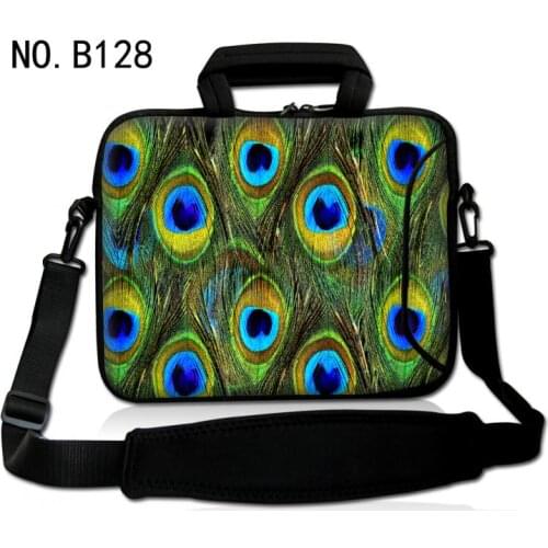 Peacock Laptop Bag 13.3 14 15 15.6 17 Sleeve Waterproof Shoulder Bags Notebook Cover Carrying Case For Macbook Air Pro hp Women