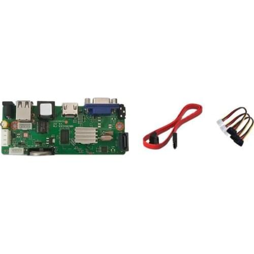 9CHx5MP ONVIF H.265 Board Support 1 SATA NVR Network Digital Video Recorder Max 8TB XMEYE CMS with SATA Cable P2P Cloud