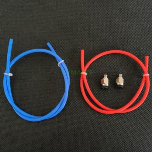 Pneumatic fittings + 2*4 PTFE bowden tube pnematic connectors Multi materials 2.0 upgrade kit for Prusa i3 MK2.5/MK3 3D printer