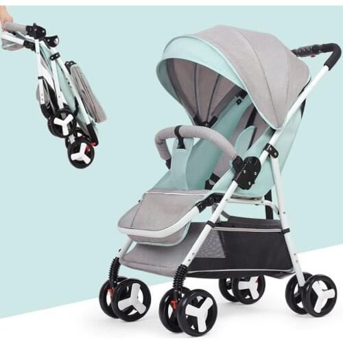 Travel Stroller High Landscape Baby Stroller Baby Buggy Folding Newborn Carriage 2 in 1 5.5KG Lightweight Pram On Plane