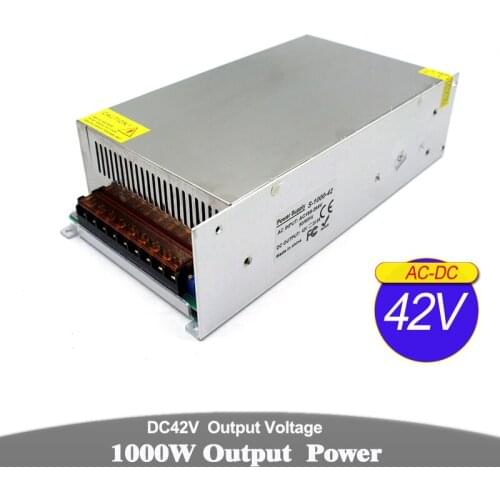 Regulated Switching Power Supply DC42V 1000W Transformer AC110 220V Voltage Adjustable Power Source For Lighting CNC Router CCTV