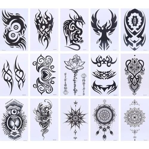Creative Removable Temporary Tattoo Arm Leg Body Art Tattoos Sticker Waterproof