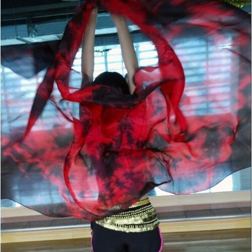 Belly dance Veil silk Tie dye Scarf