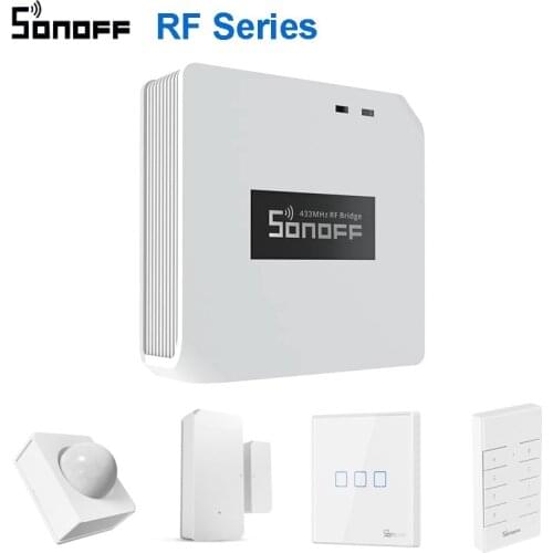 SONOFF RF Series 433mhz Bridge /PIR motion sensor / Door Window Sensor / Wall Swtich for eWelink APP Work With Alexa Google Home