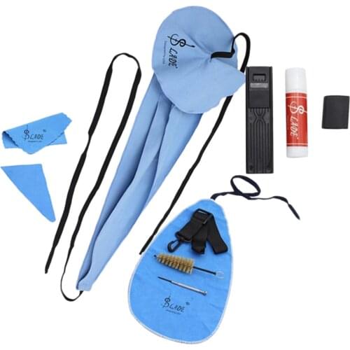1 Set 10-in-1 Saxophones Cleaning Care Kit Cork Grease Thumb Rest Reed Case Mouthpiece Screwdriver Woodwind Instruments Parts